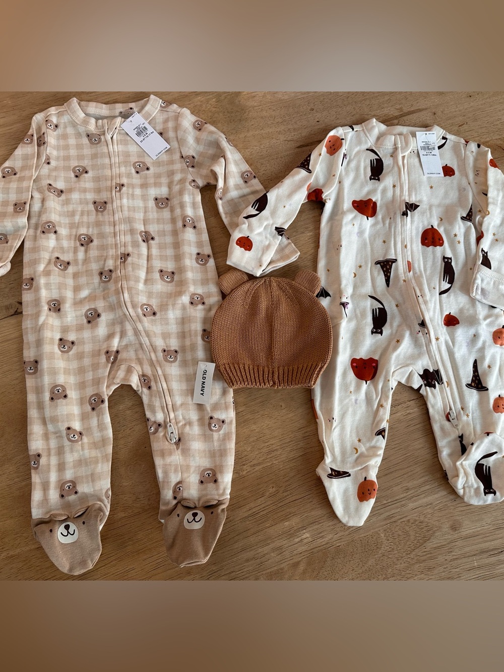 🎃🤎NWT Old Navy Baby Fall Halloween Bundle 0-3M 0-6M Pumpkin Cat Bear 🎃🤎